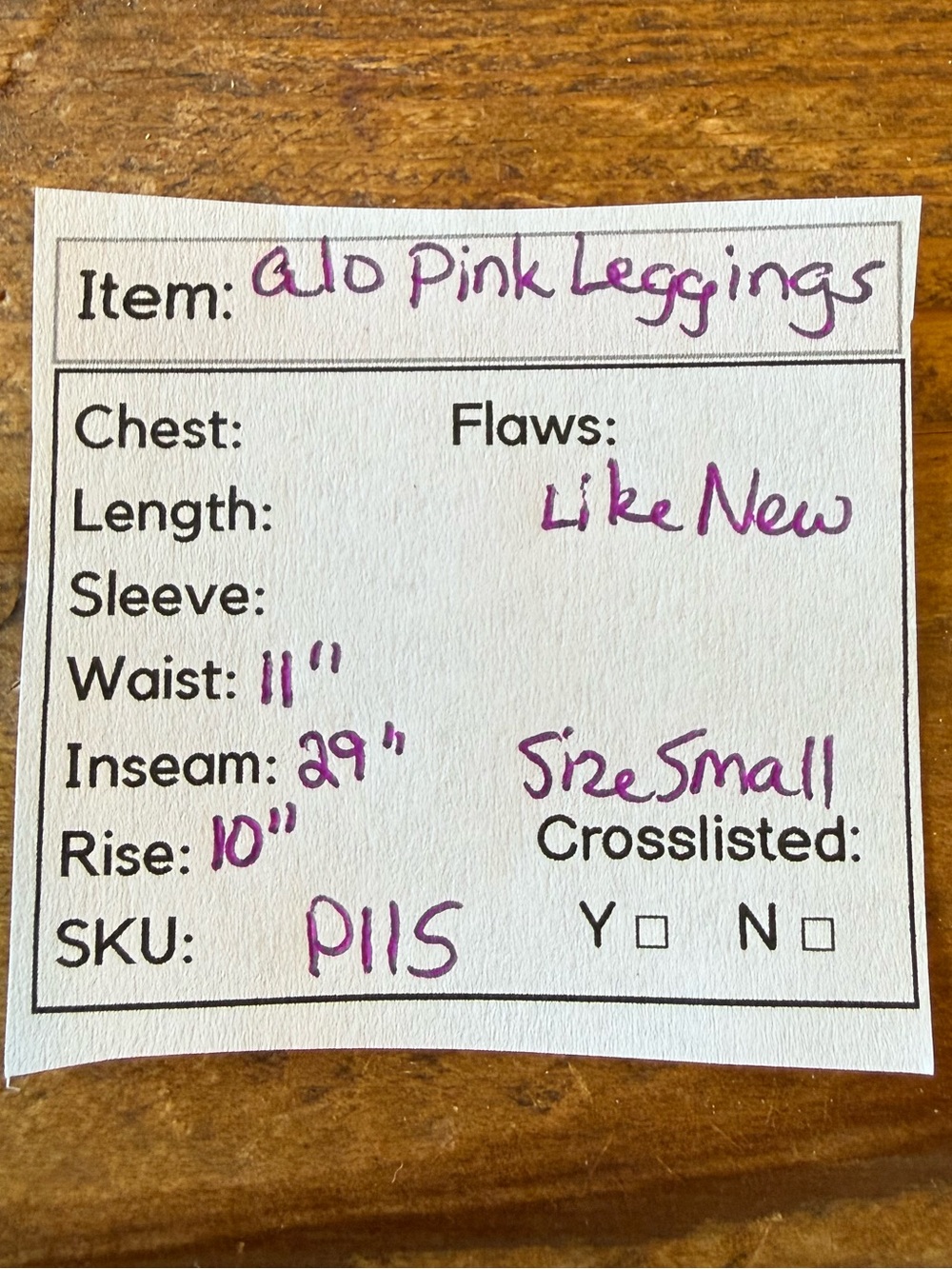 P45 -ALO Yoga Hot Pink High-Rise Leggings - Picture 5 of 5